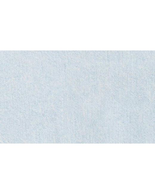 DL1961 Blue Coletta Belted Long Sleeve Denim Minidress