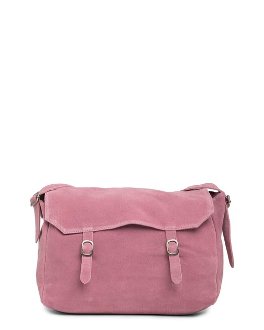 Urban Outfitters Pink Zahara Suede Messenger Bag