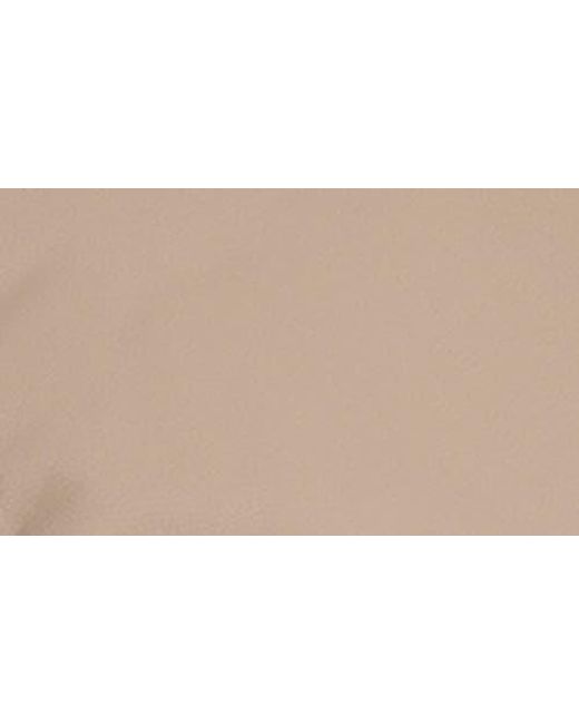 Andrew Marc Natural Adela Faux Leather Shawl Collar Quilted Wrap Coat