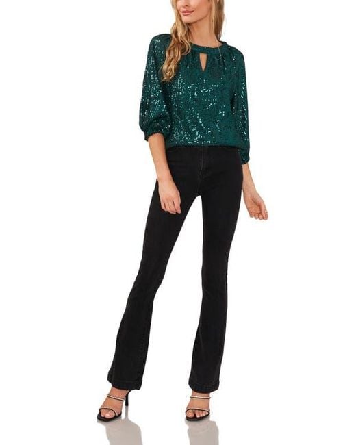 vince camuto sequin top