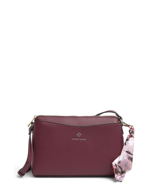 Nanette Lepore Purple Lidia Crossbody With Scarf