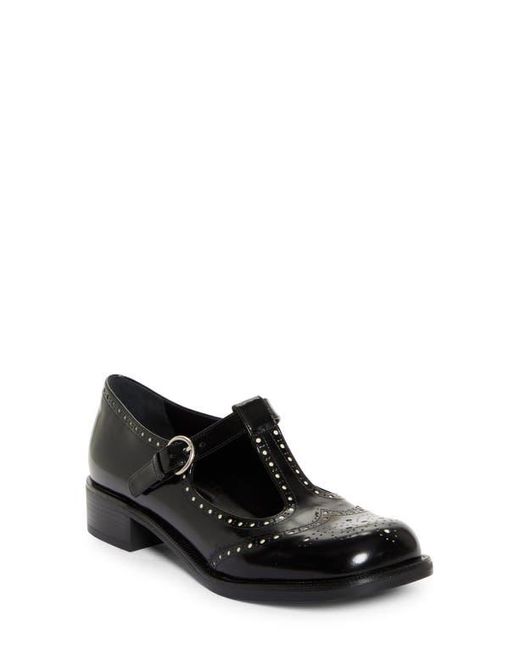 Miu Miu Wingtip Mary Jane in Black | Lyst