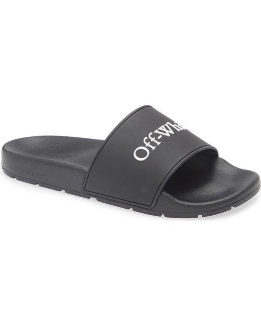Off-White c/o Virgil Abloh Bookish Logo Slide Sandal in  display picture 3