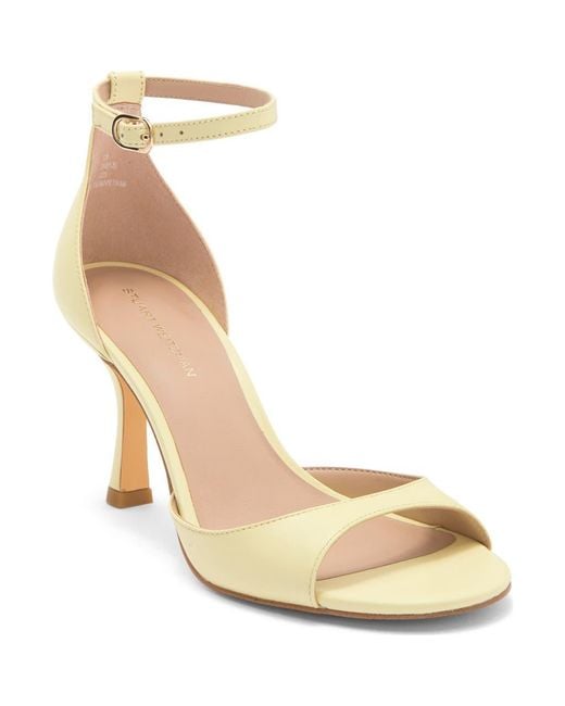 Stuart Weitzman Metallic Isla Ankle Strap Sandal