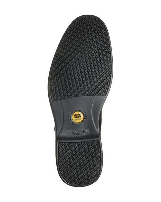 Nunn Bush Black Wade Work Slip Resistant Moc Toe Venetian Loafer for men