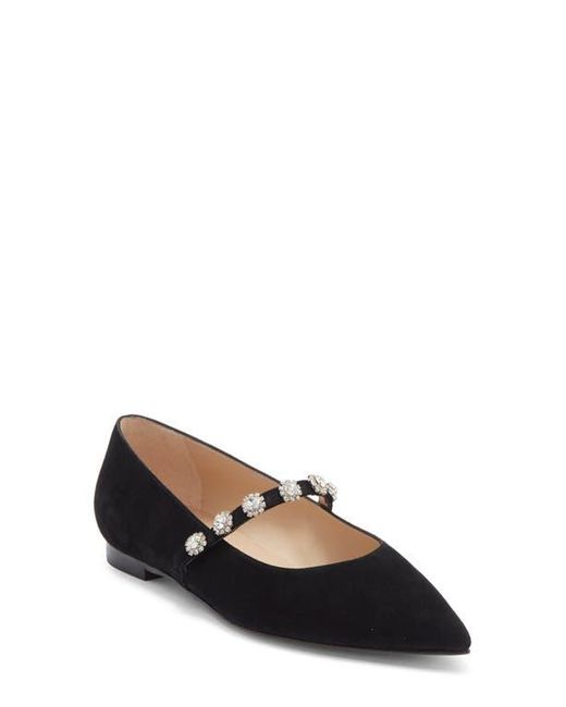 Stuart Weitzman Black Justina Mary Jane Flat