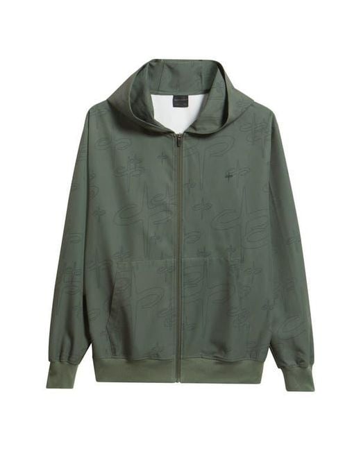 Saint Studio Green Tempo Tech Zip Jacket for men