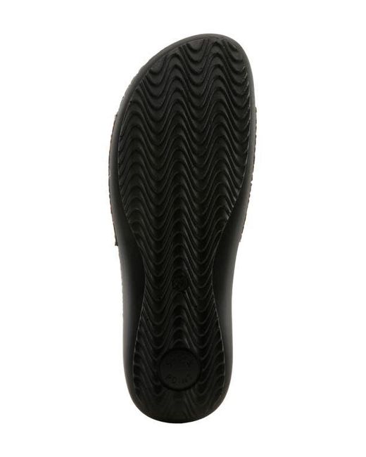 Flexus by Spring Step Blue Enamel Bit Slide Sandal