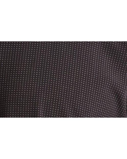 Tom Baine Black Regular Fit Performance Stretch Long Sleeve Button Front Shirt for men