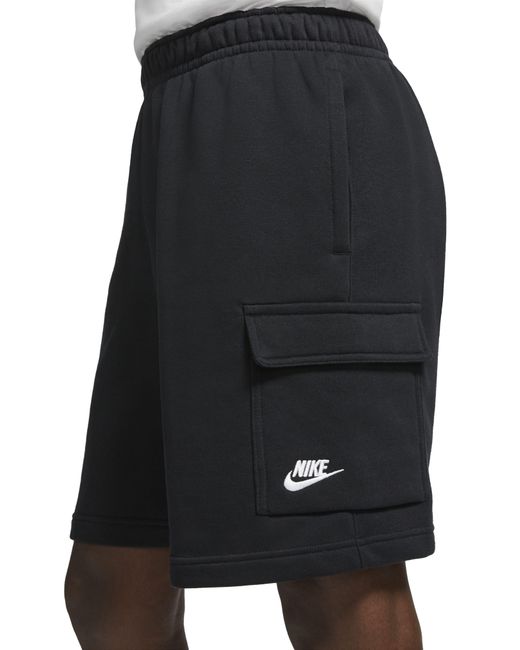 Nike Black Nsw Club Cargo Shorts for men
