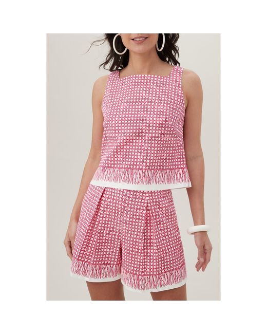 Trina Turk Red Venya Shell