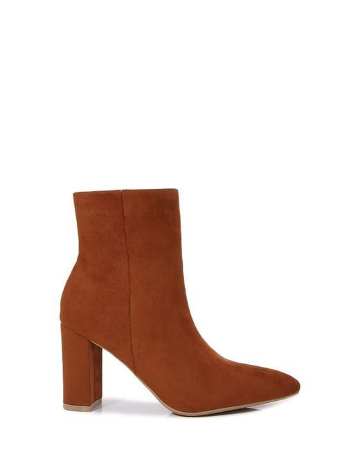 BERNESS Brown Sara Block Heel Bootie