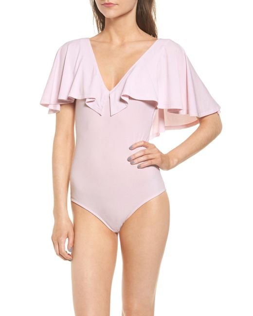 leith cape overlay bodysuit