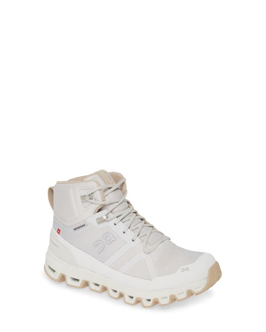 On Multicolor Cloudrock Waterproof Hiking Boot In Glacier/sand At Nordstrom Rack