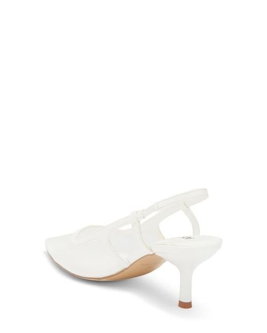 Abound White Kippa Pointed Toe Slingback Pump