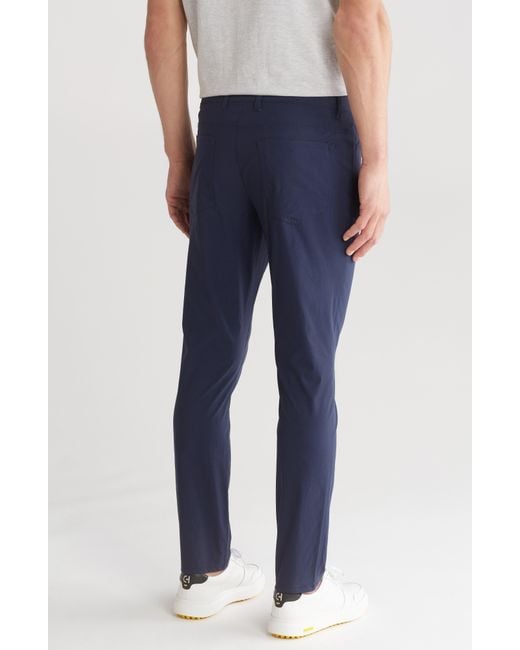 DKNY Blue Essential Tech Stretch Pants for men