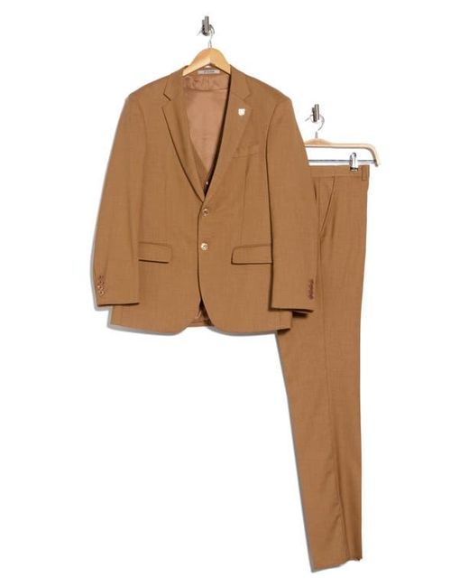 ZEGARIE Natural Mélange 3-Piece Suit for men