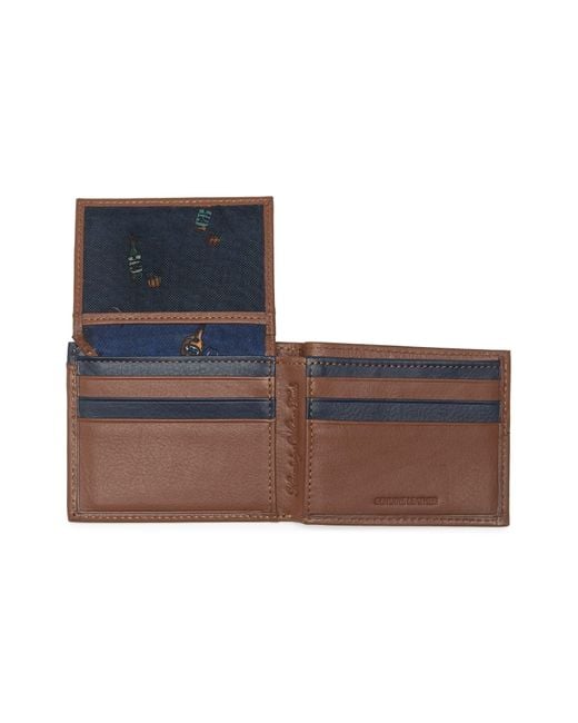 Robert Graham Brown Coupe Leather Passcase Wallet for men