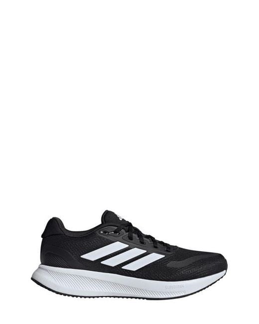 Adidas Black Cloudfoam Cushioned Mesh Running Sneakers for men