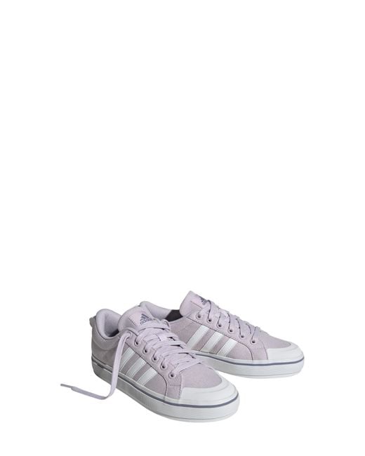 adidas Bravada 2.0 Low Top Sneaker In Silver/white/violet At Nordstrom Rack
