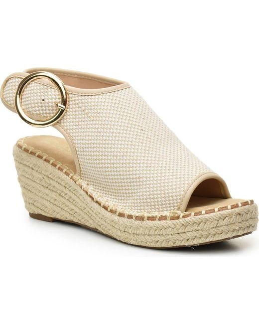 Catherine Malandrino Metallic Celio Platform Wedge Sandal