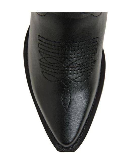 Steve Madden Black Ames Western Boot