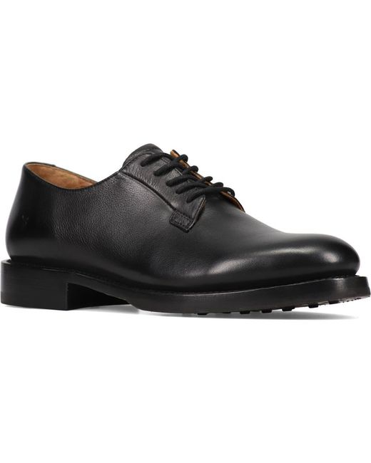 Frye Black Dylan Plain Toe Oxford for men