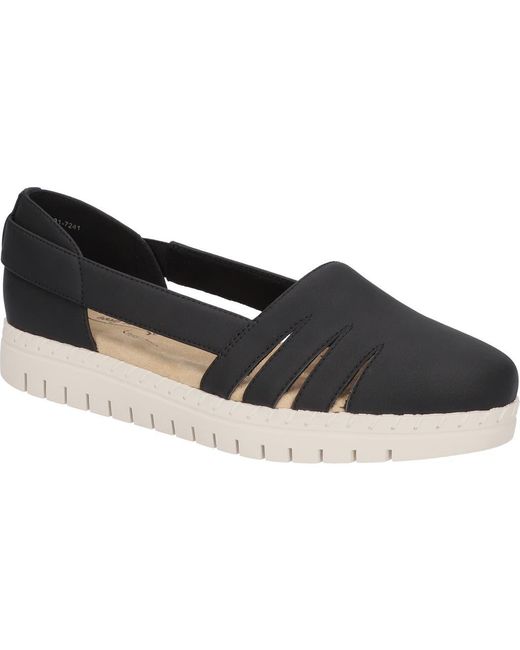 Easy Street Black Bugsy Platform Sandal