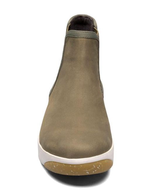 Bogs Gray Kicker Leather Chelsea Boot