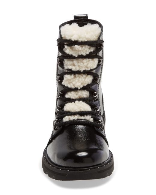 sorel lennox shearling lace boot