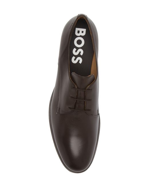 Boss Brown Colby Leather Derby for men
