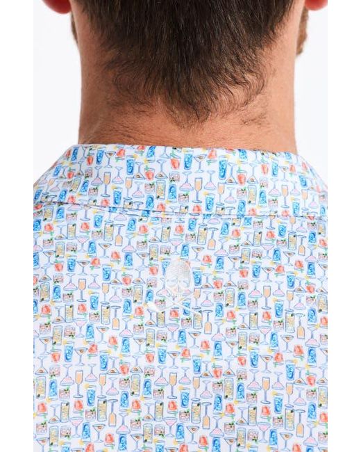 Robert Graham Blue High Spirits Polo for men