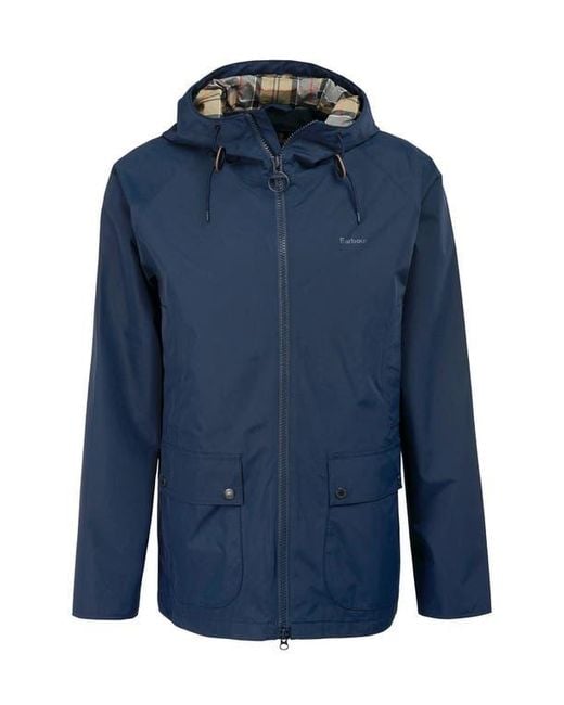 Barbour Blue Domus Hooded Jacket for men