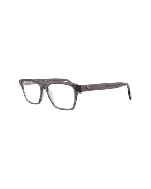 Montblanc Multicolor 55Mm Rectangular Optical Glasses for men