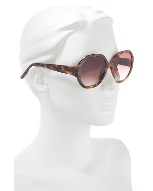 Vince Camuto Brown Glam Gradient Geo Sunglasses