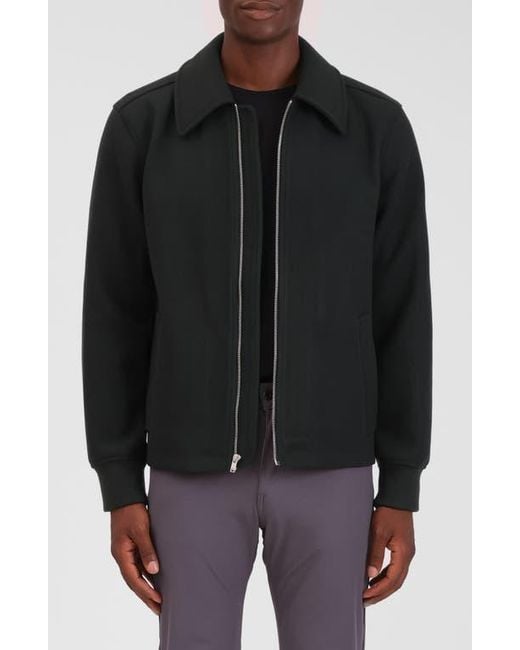 Bagatelle Black Knit Bomber Jacket for men