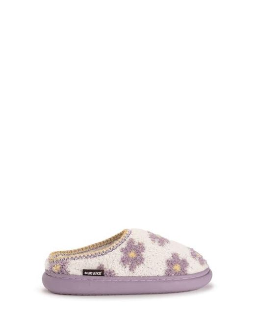 Muk Luks Pink Janna Cozy Crew Faux Shearling Lined Clog