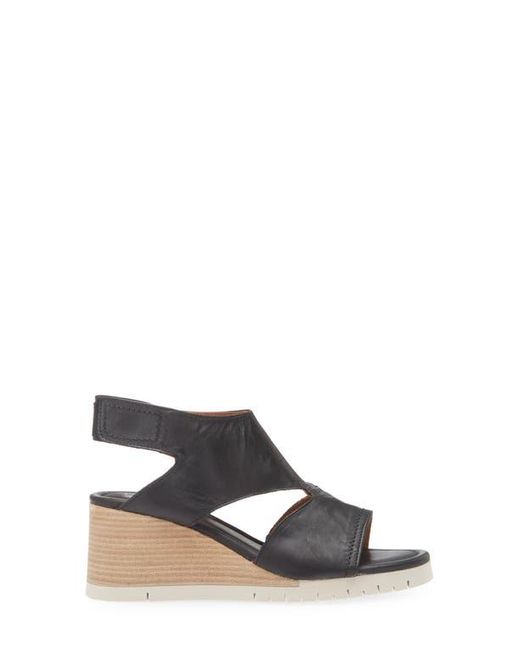 Miz Mooz Black Meredyth Wedge Sandal