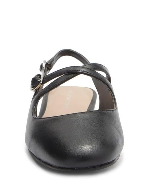 Stuart Weitzman Black Clover Slingback Mule