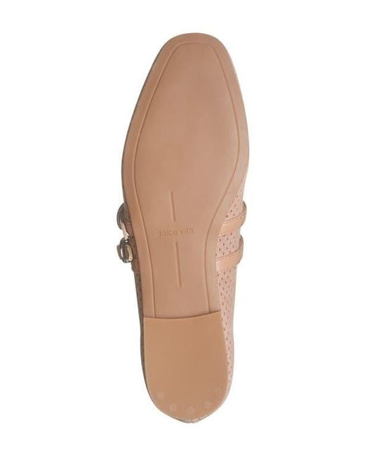 Dolce Vita Natural Alenia Perforated Mary Jane Flat