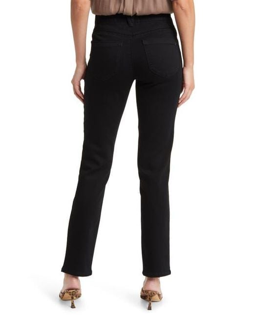 Wit & Wisdom Black Sawyer Straight Leg Jeans