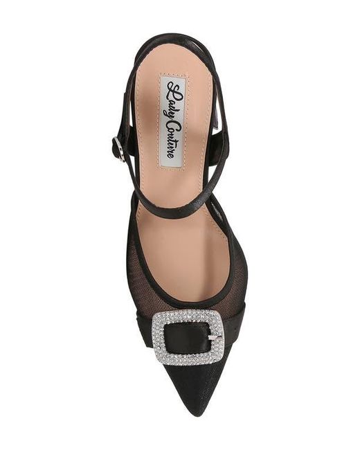 Lady Couture Black Bianca Slingback Pump