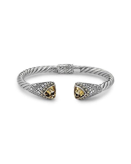 Samuel B. Metallic Tipped Bangle