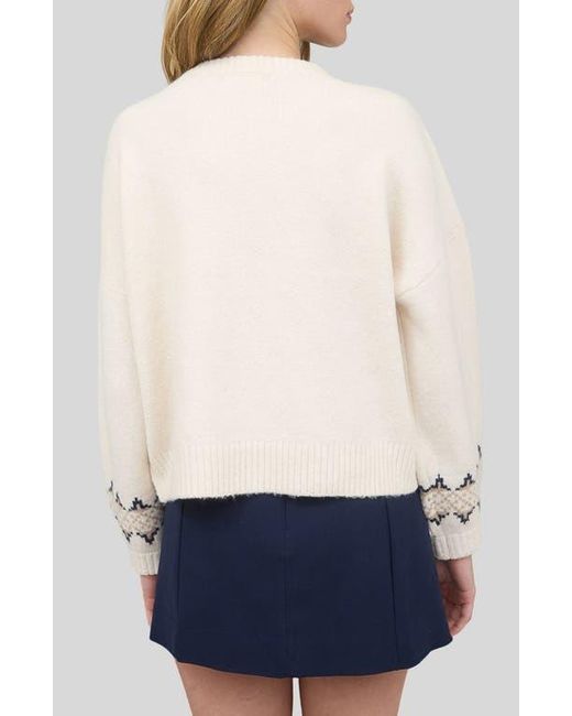 Blu Pepper White Bunny Sweater