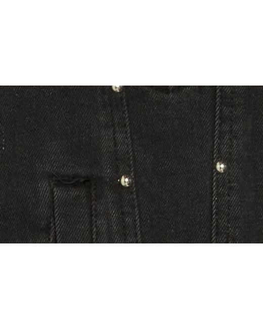 Vigoss Black Studded Denim Jacket