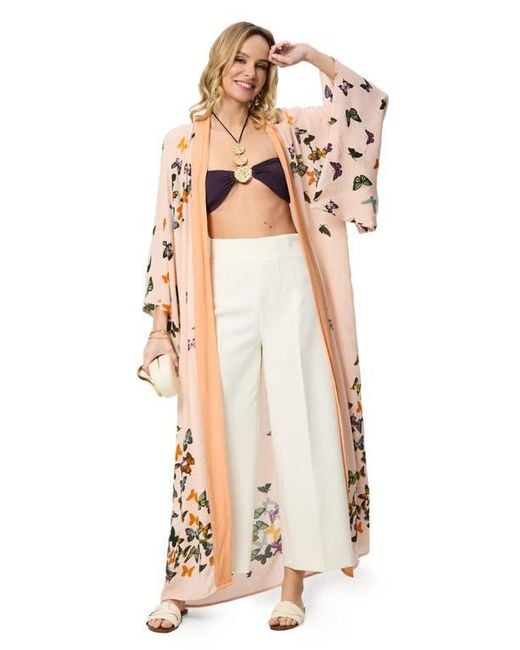 Saachi White Longline Duster