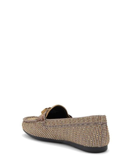 Kurt Geiger Natural Brixton Houndstooth Loafer