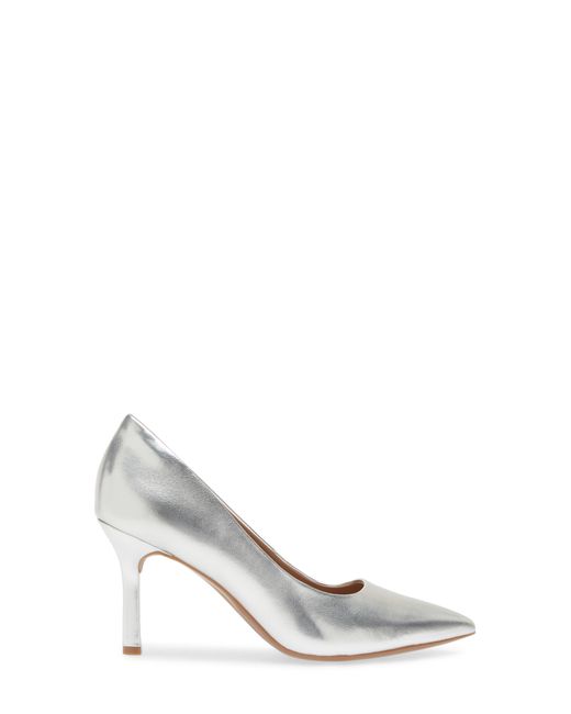 Nordstrom White Paige Faux Leather Pump