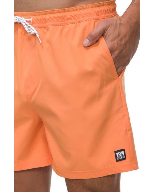 Reef Orange Marzo Swim Trunks for men