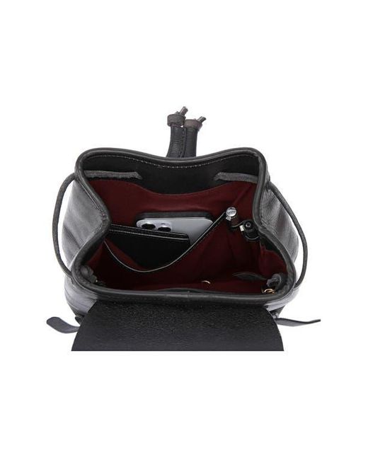 Old Trend Black Isla Small Leather Backpack